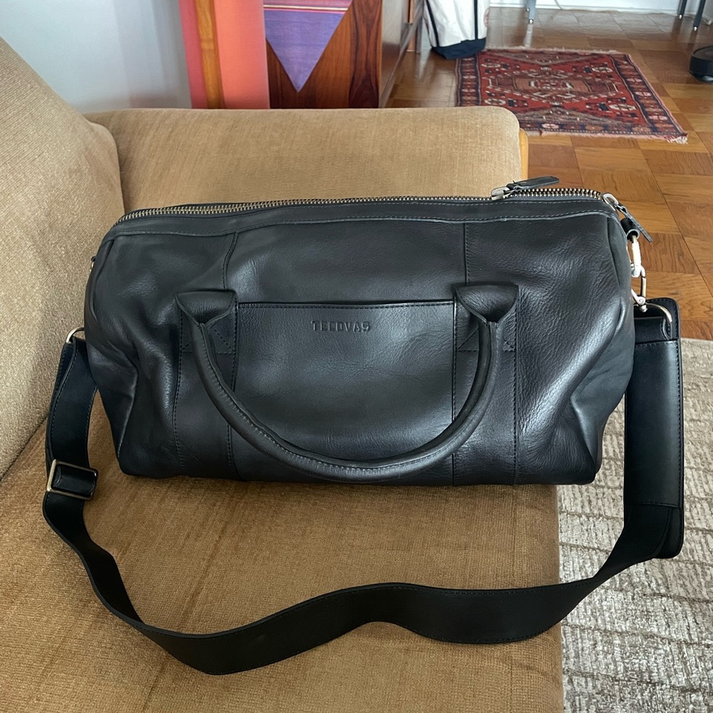 Black Leather Men's Bag